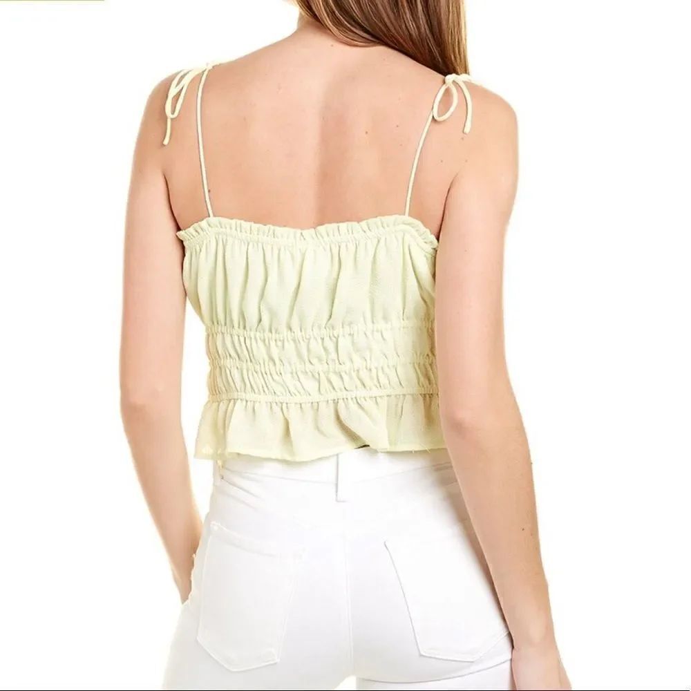 Line & Dot Smocked Cami Top - Picture 2 of 9